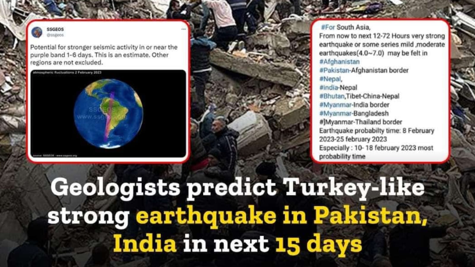 IndiaPakistan to Experience a TurkeyLike Earthquake in the Next 15